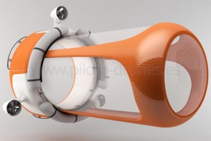 Imagen del Marine Drone, dron concebido para la limpieza de océanos